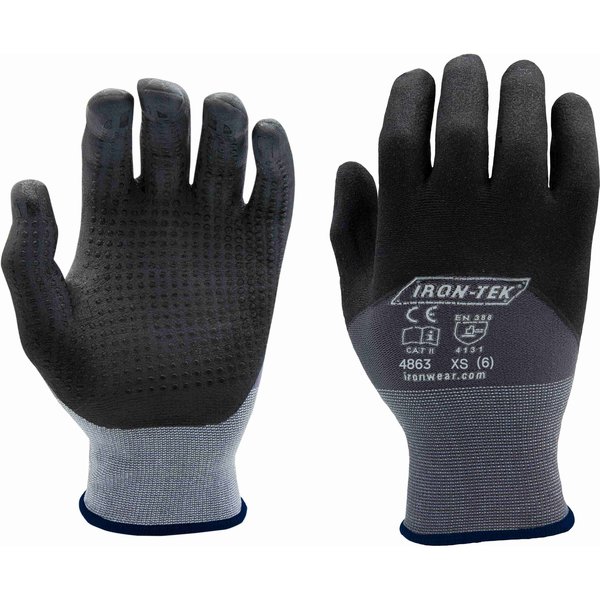 Ironwear Strong Grip Cut Resistant Glove A4 | High Dexterity & Sensitivity | Breathable Coating PR 4863-XS